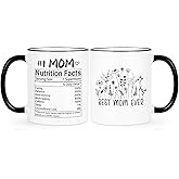 Maustic Gifts for Mom, Best Mom Ever Mug, Mommy Birthday Mothers Day Valentines Day Gift Ideas, Mother Gifts from Daughter Son, Presents for Mama, Moms Coffee Cup, 11 Oz