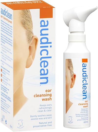 Audiclean Ear Cleansing Wash 115ml Purified Seawater Gentle Wax Removal