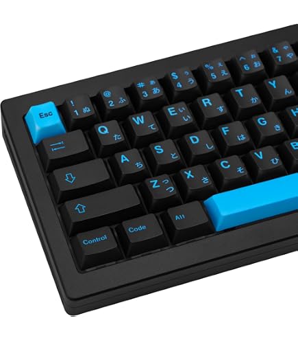 XVX Black Japanese Keycaps, Double Shot PBT Keycap Set, 146 Keys