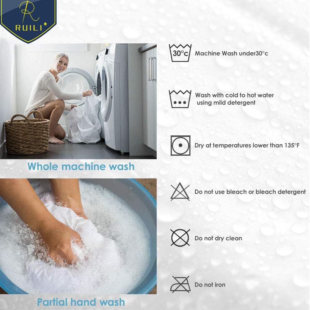 Ruili 2 Pack Twin Size Premium 100% Waterproof Mattress Protector-Vinyl Free, Safe Fitted Mattress Protector - 10 Year Quality Assurance: Home & Kitchen