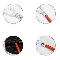 Carkio 200 PCS SNB1.25-4 Non-Insulated Fork Spade