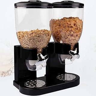 Stimo Doppel Spender für Müsli Cornflakes/Müslispender/Cornflakesspender/Cerealienspender