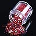 ECBASKET New Arrival Glizty Nail Powder Dust DIY Nail Glitter Slices Multy Shapes Slices Red