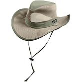 Mesh Crown Safari Men's Sun Hat, 3" Brim, Adjustable Chin Cord, UPF (SPF) 50+ Sunhat Protection
