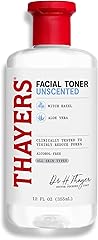 THAYERS Alcohol-Free, Hydrating, Unscented Witch Hazel Facial Toner with Aloe Vera Formula, Vegan, Dermatologist Tested and R