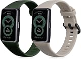 kwmobile 2x Straps for Huawei Band 6/6 Pro Honor Band 6/7 Silicone Replacement view 1