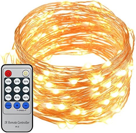 ZhiZhu Dimmable Led String Lights 100 Individual LEDs Starry Light For Christmas Wedding and Party DIY Decoration (33 ft)