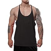 JEEING GEAR Men's Stringer Bodybuilding Workout Gym Tank Tops Training Y Back Cotton