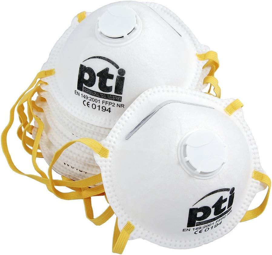 Coronavirus Dust Face Mask (Meets FFP2 / N95 W.H.O Guidance) Valve P2 Respirator (Box of 10)