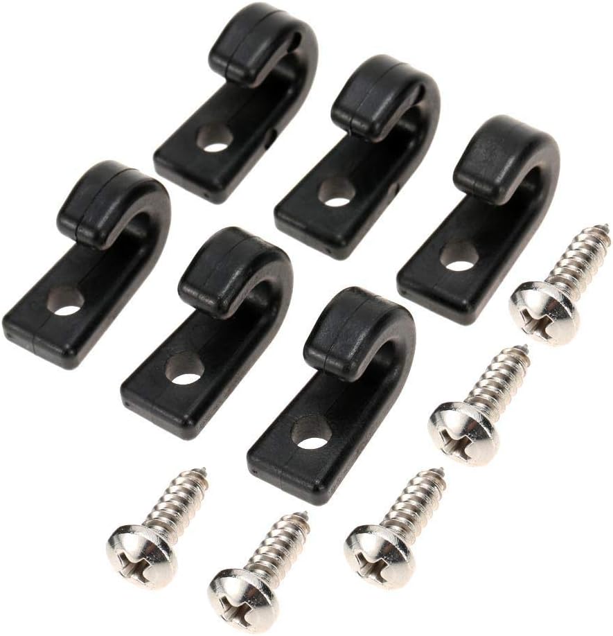 DIY 6pcs Nylon Jhooks for Kayak Bungee Cord Inflatable Kayaks Canoes