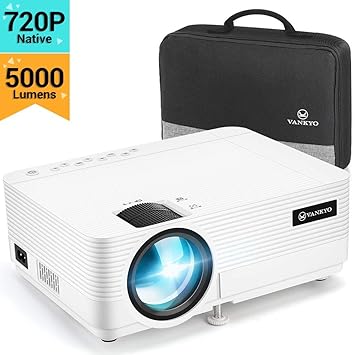 VANKYO L470C - Mini proyector portátil de 5000 lúmenes, 1080p, 250 ...