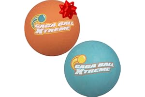 SCS Direct Gaga Ball Playground Balls (8.5 inches) w Air Pump- Durable Rubber Pack for Recess Dodgeball, Kickball, Gagaball Official Play & School -Fun Outdoor Toys & Gifts for Kids