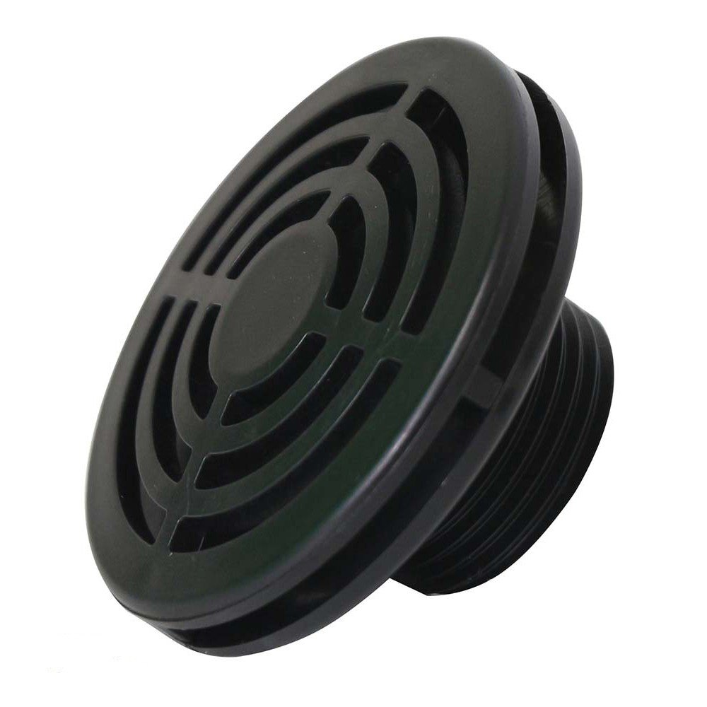 Photo 1 of 1.5 Inch MPT Threaded Low Profile ABS Strainer for Rain Barrels, Aquariums, Irrigation