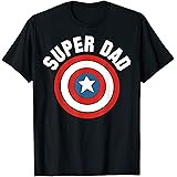 Marvel Father's Day Super Dad Captain America Shield T-Shirt