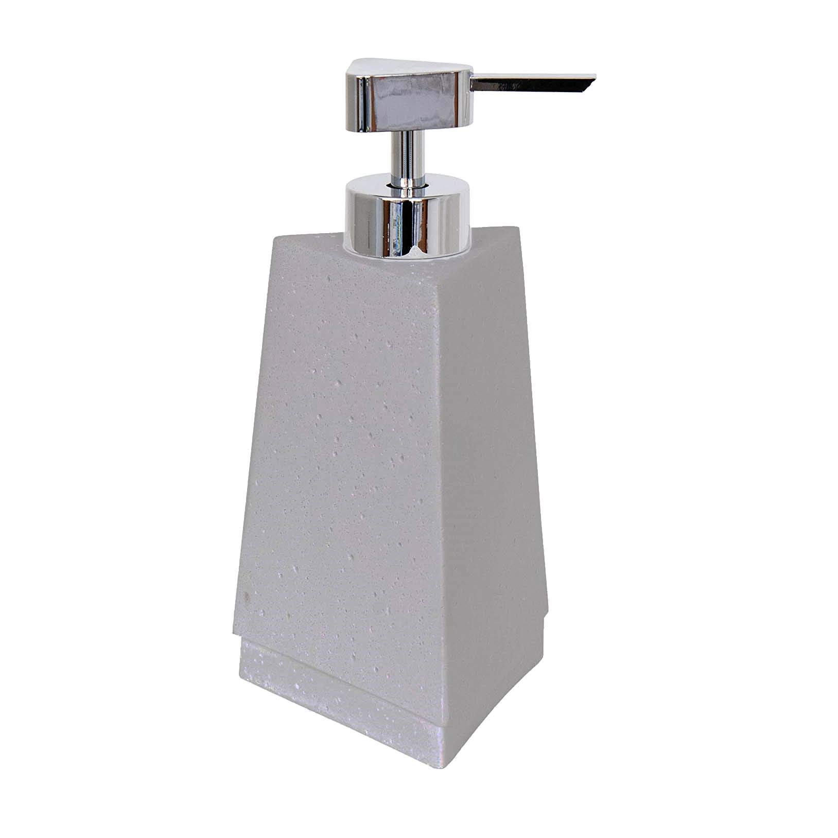MSV 141840 Suez Soap Dispenser Polyresin, White, 30 x 20 x 15 cm