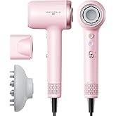 Hair Dryer, Wavytalk Turblow Pro Fast Drying Blow Dryer with Diffuser, High Speed Hair Dryer with 110,000 RPM, Pro Negative Ions for Reduces Damage, Frizz Smoothing, 3 Speeds & 3 Temps, Pink