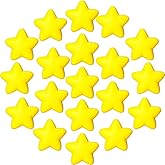 Blulu 50 Pcs Star Stress Ball Bulk Mini Foam Stress Relief Ball Yellow Star Relief Balls for School Carnival Reward Student Prizes Party Bag Fillers