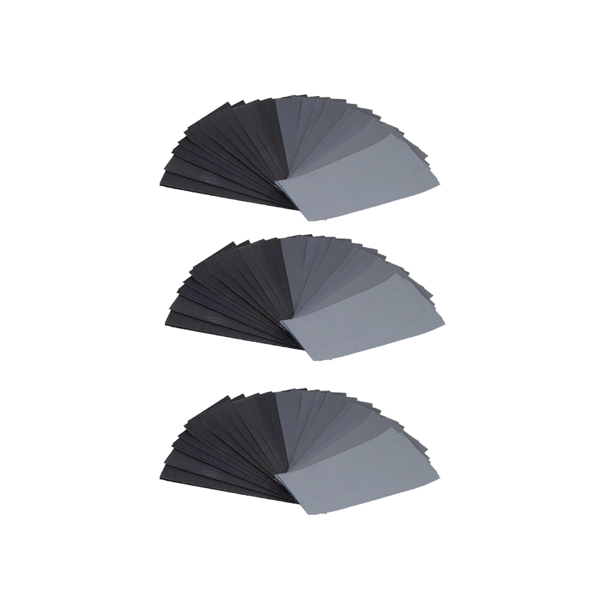 Grendle 42 x Wet and Dry Sandpaper sheets, 120 to 3000 grit Assorted Sand Paper for Wood, Metal, Sanding, Bodywork 23cm x 9cm