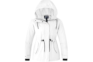 Skieer Women's Waterproof Ski Jacket Hooded Winter Puffer Jacket Warm Snow Coat
