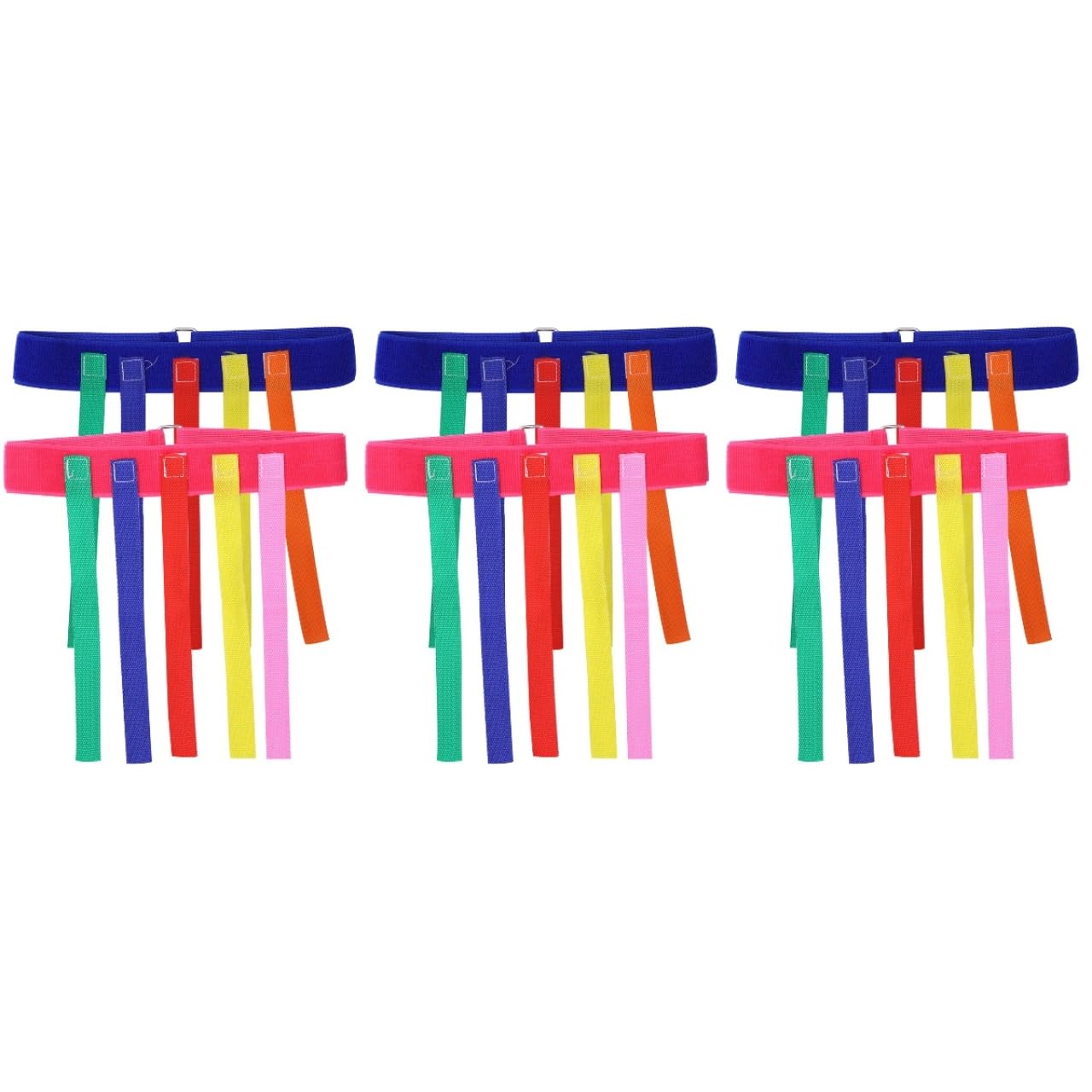 HEMOTON 6 Pcs Educational Toys Kids Chase Game Belt Kids Game Belt Game Flag Belt Football Team Ribbon Kids Running Game Kids Game Favors Tail Puzzle Child Training Equipment