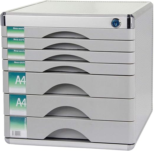 Amazon Com Honglianriven Home Office Furniture Lateral File Cabinets 7 Drawer Lockable Data File Storage Cabinet Aluminum Alloy Silver 30x36x30 5cm 9 21 Home Kitchen