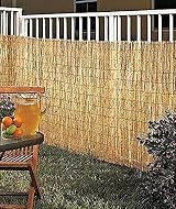 Abaseen Natural Split Reed Fence Screening 1m x 5m Garden Outdoor view 6