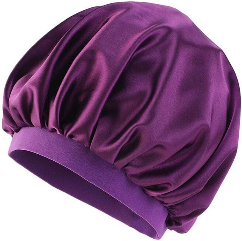 Women's Wide Band Hair Bonnet Cap for Sleeping Head Cover Bonnet Night Sleep Hat