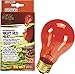 Zilla Reptile Terrarium Heat Lamps Incandescent Bulb, Night Red, 150W