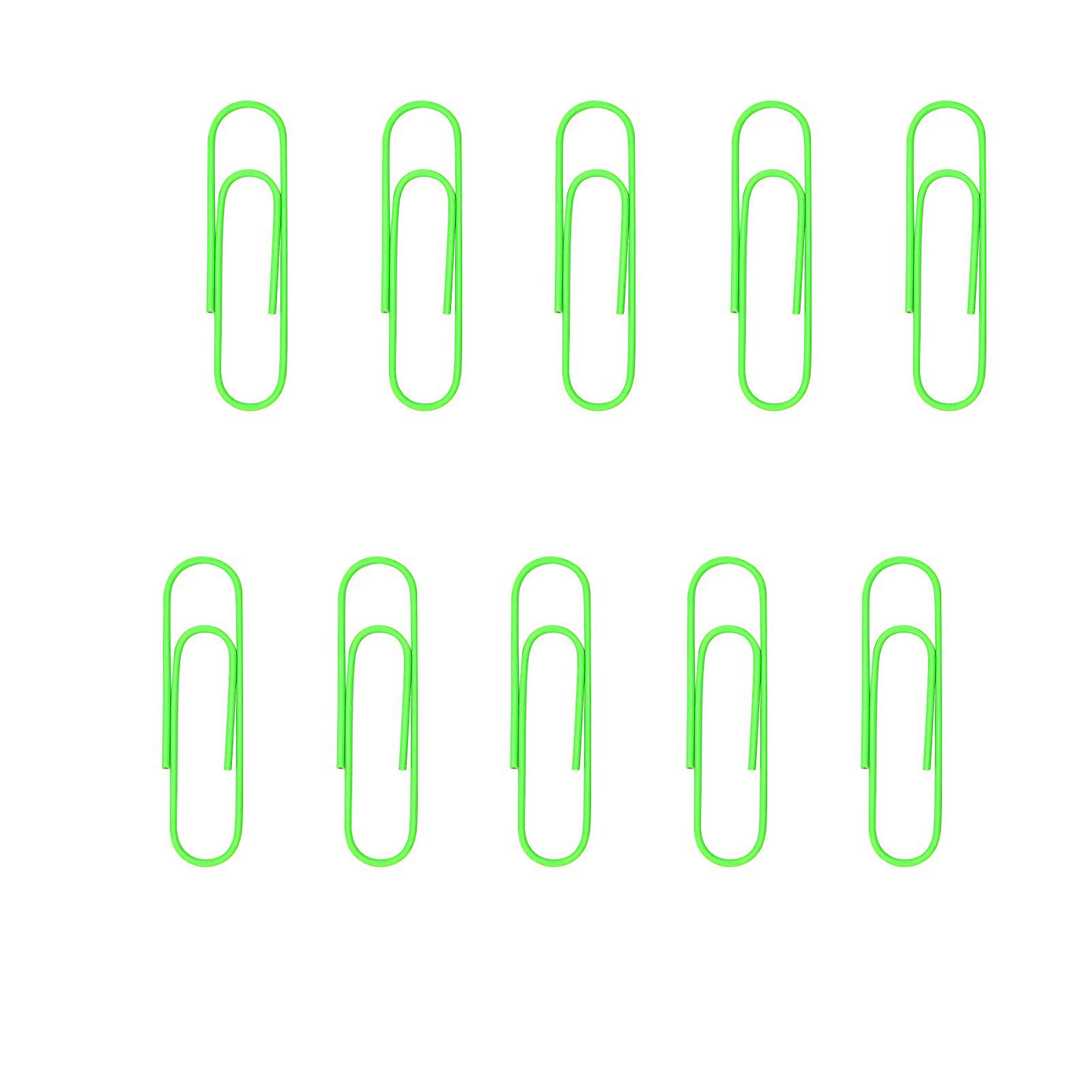 Corner Cabin 50 Pack Large Jumbo Paper Clips Paper Clips 4 Inches- Assorted Color 100mm Office Supply Accessories - Cute Paper Needle - Multicoloured Bookmark(Green)