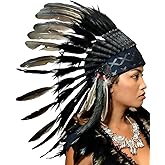 The World of Feathers chiefs hat,halloween costumes men,indian costume women,native american clothing,woman halloween costume