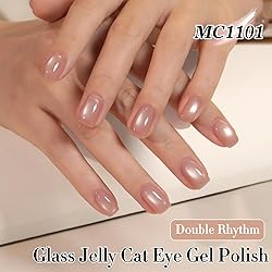 Double Rhythm Jelly Glass Cat Eye Gel Polish with