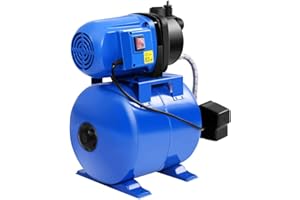 Goplus Shallow Well Pump 1.6HP Pressure Tank 1000GPH Jet Pump for Garden Irrigation, 1200W (Blue)
