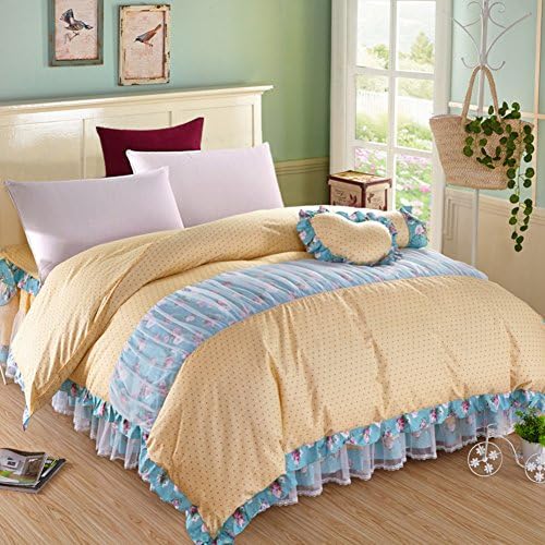 100％Cotton Duvet cover single [Cotton] Lace [Quilt] Duvet cover-D 220240cm(87x94inch)