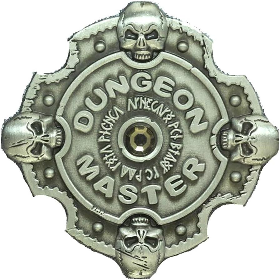 1980who Dungeon Master – Antique Silver Smoke Stone Enamel Pin