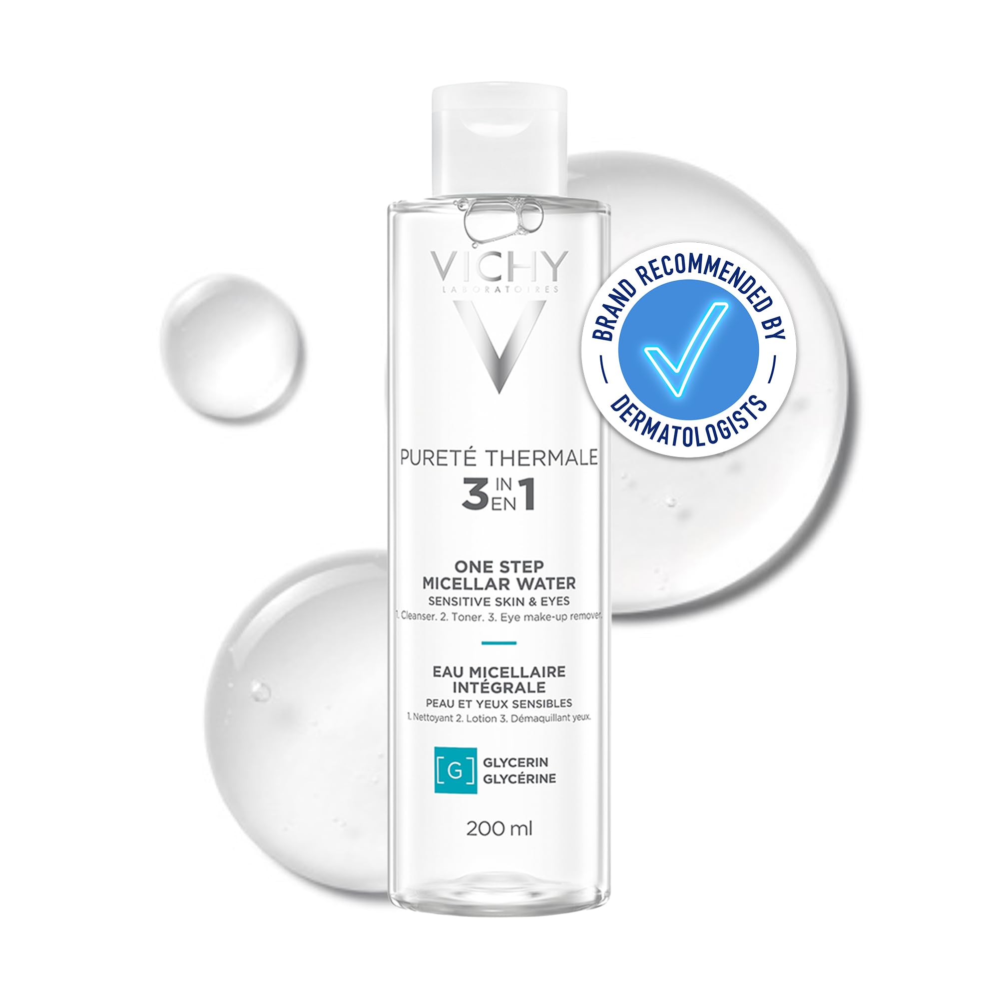 Vichy Pureté Thermale One Step Micellar Water for Sensitive Skin and Eyes 200ml