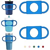 NiHome 2PCS Silicone Dual-Handle Tumbler Grip Compatible with 14oz Stanley Tumblers, Accessories Handle Fit for 12oz Zak Owala Cups, Tumbler Handles for Home Travel Outdoors Daily Use
