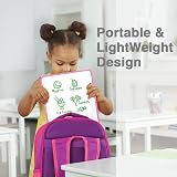 DumanAsen Double Sided Dry Erase Whiteboard Pink 12 x 8 Inches with Pens Eraser view 6