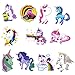 Laptop Stickers, Water Bottle Stickers for Hydro Flask Laptop Water Bottles Car Bumper Skateboard Guitar Bike Luggage Waterproof Vinyl Decals Cool Graffiti Stickers Pack (30 Pcs Unicorn Stickers)
