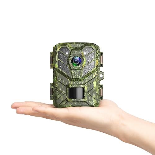 Coolifepro Trail Camera, 1080P 24MP Mini Game Cameras with Night