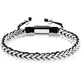 WP WEPICK Gold-Plated Bracelets for Men 18K Gold Plated Franco Link Chain Stainless Steel Bracelet Adjustable Bracelet Mens Jewelry Birthday Gift