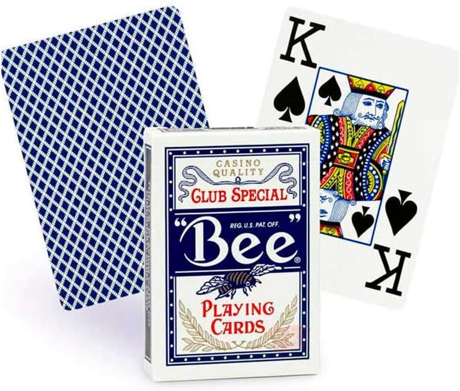 Bee Jumbo Index Playing Cards Poker Playing Cards with Large Numbers, One Dozen Decks
