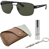 Ray-Ban RB3663 Square-Round Shape Sunglasses with Official Eyewear Kit