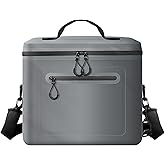 RANDUN Insulated Cooler Bag, 7/16/30 Can Collapsible with Bottle Opener for Lunch Coolers for Picnic, Beach, Work, Trip - Soft Ice Coolers Bags with Zipper Foldable Portable Stands Upright