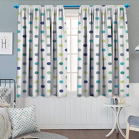 Amazon Com Anhounine Polkadot Blackout Curtain Polka Dots Retro