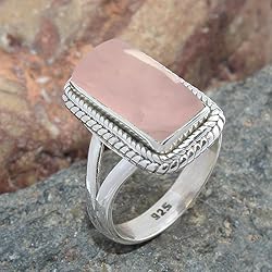 Sterling Silver 925 Ring For Womens Natural Rose