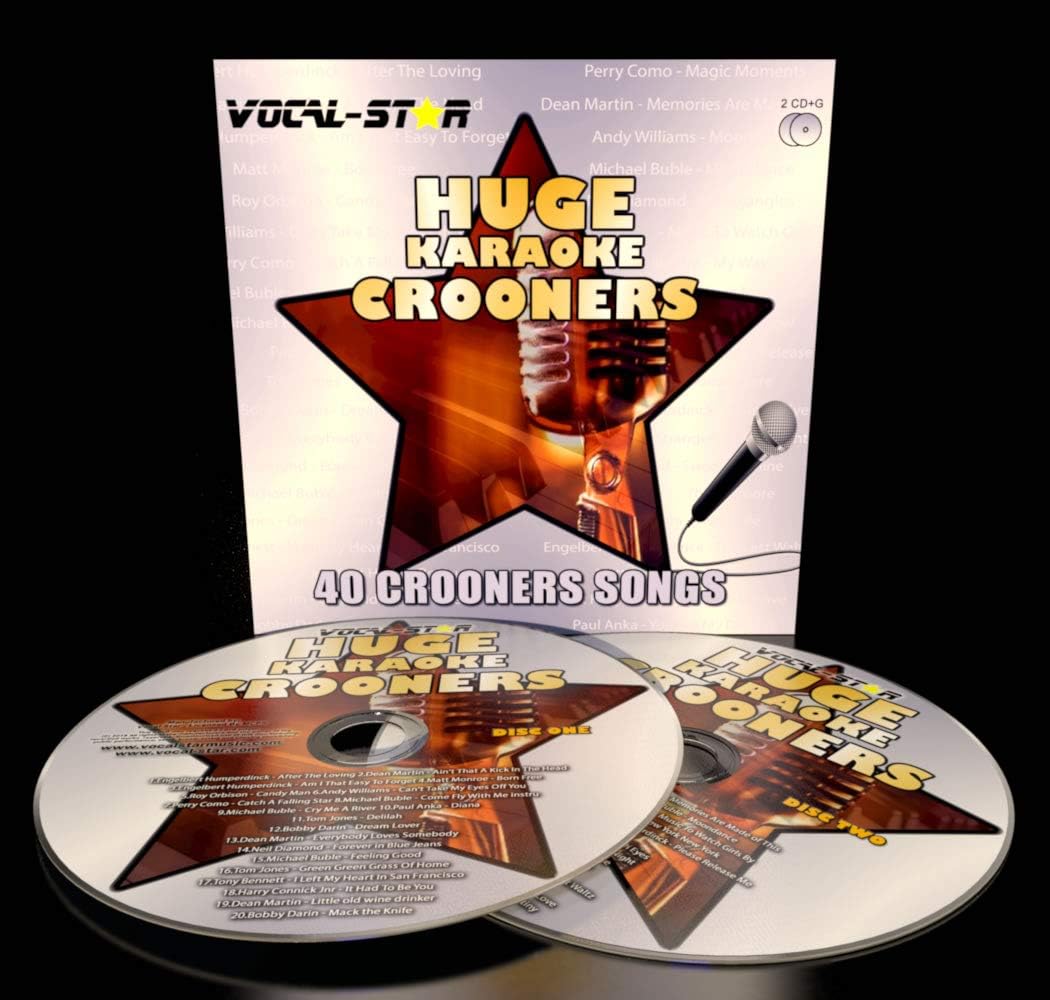 Karaoke CD Disc Set With Words Huge Crooners Swing Hits 40 Songs 2