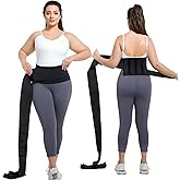 LoyMoo Waist Trainer for Women Plus Size 2025 Upgrade Adjust Stomach Bandage Wrap Waist Band Long Torso Tummy Wraps