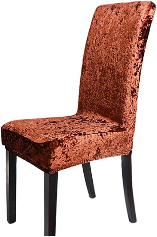 LKJHGF Velvet Chair Covers for Dining Chairs 2/4/6 Pcs Chair Protective