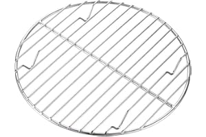 Campingmoon Stainless Steel Round Cooling Rack Baking Steaming Roasting Rack,Cooking Grid Grill for10 inch Dutch Oven
