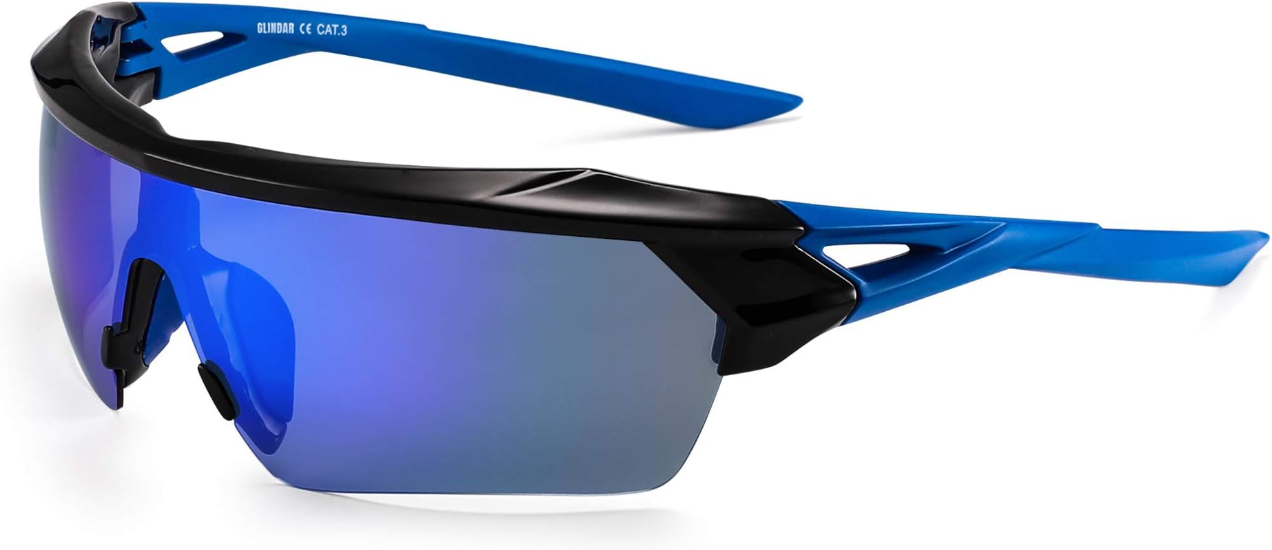 Sport Polarized Sunglasses for Men Wrap Around Shield Sun Glasses for Cycling Fishing Driving